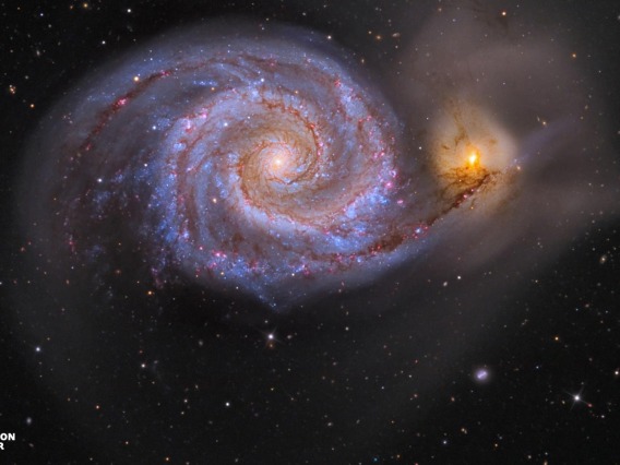 M51 - Zoom Background