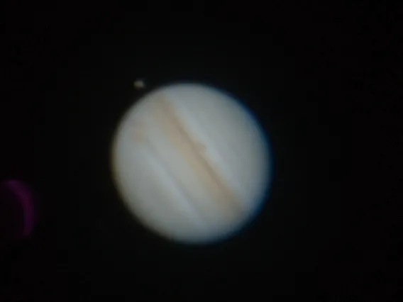 Jupiter with moon