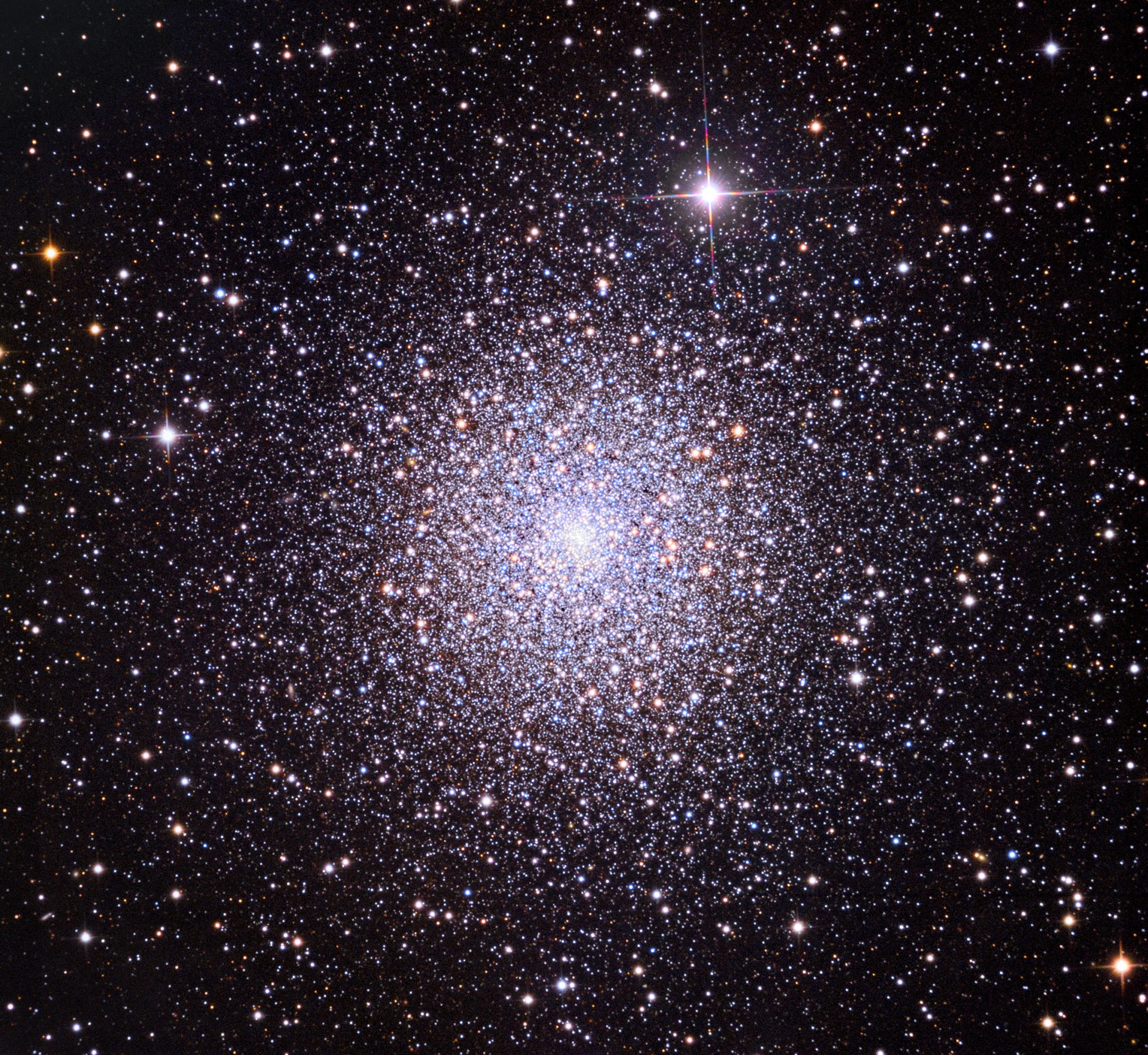 Image of M15 is a globular cluster - a spherical collection of stars that orbits a galactic core, in the constellation Pegasus. 