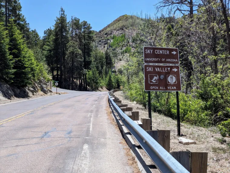 Sign for Ski Valley Turn