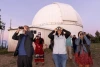 Tribal leaders capped off the summit with a trip to Mt. Lemmon SkyCenter for an evening of stargazing – and a quick tutorial from SkyCenter staff on how to see the "green flash" through binoculars just as the sun is setting. Chris Richards/University Communications